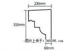 产品分解图型 - 檐口线，型号：SX311-YK-3，规格：230x310mm(3) - 梧州三象EPS建材 wuzhou.sx311.cc